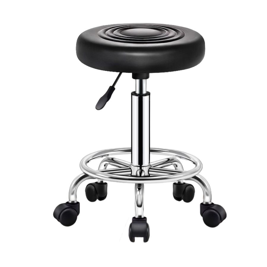 Modern Liftable Rotatable Counter Stool Steel Beauty Shop Bar Stool with Leather Cushion Clearhalo 'Bar Furniture' 'Bar Stools' 'bar_stools' 'furn' 'furn_bar_stools' 'furniture_bar_stools' 'Kitchen & Dining Furniture' 'kitchen&dining_furn' 'kitchen' 'kitchen_furn' Furniture' 1200x1200_bf153e18-aba8-4c9a-bb59-ebb57918a70a