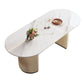 Sintered Stone Top Dining Table Oval Table with Metal Base and Double Pedestal Clearhalo ' dining_table' 'Dining Tables & Seating' 'Dining Tables' 'furn' 'furn_dining_table' 'Furniture' 'furniture_dining_table' 'Kitchen & Dining Furniture' 'kitchen&dining_furn' 'kitchen' 'kitchen_dining_table' 1200x1200_bf16a408-2b45-4696-8e42-7273d5294a87