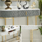 Tavolo console di marmo glam tavolo divano console in ferro dorato per sala