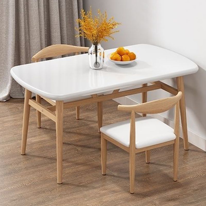 Nordic Style Dining Table Rectangle Dining Table for Home Use Clearhalo 'Dining Tables & Seating' 'Dining Tables' 'dining_table' 'furn' 'furn_dining_table' 'Furniture' 'Kitchen & Dining Furniture' 1200x1200_bf17ec12-c8d5-4ac5-b675-3d2fb827f5ba