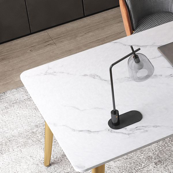 Modern Style Office Desk Home Rectangular Sintered Stone Writing Desk Clearhalo 'Furniture' 'furniture_office_desk' 'Office Desks' 'Office Furniture' 'office_desk' 1200x1200_bf18f956-70a1-4f1a-acf9-46ae45089737