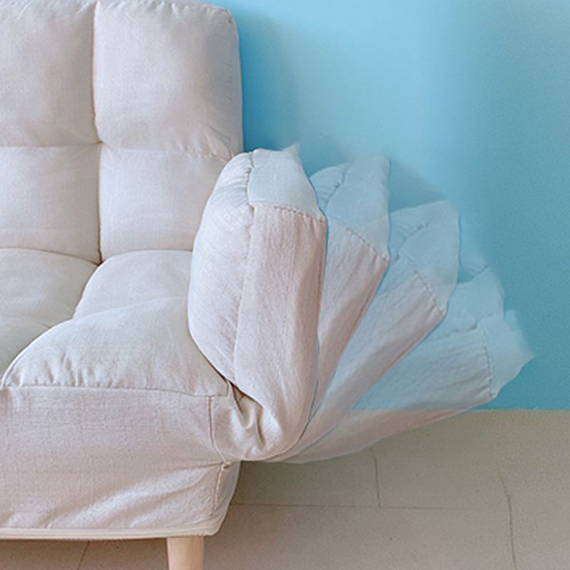 コンテンポラリーコンバーチブルソファカウチスクエアアームビスケットバックソファベッド