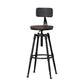 Industrial Iron Adjustable Swivel Barstool Indoor Tall Stool with Round Pine Seat Clearhalo 'Bar Furniture' 'Bar Stools' 'bar_stools' 'furniture_bar_stools' 'Kitchen & Dining Furniture' 'kitchen&dining_furn' 'kitchen' 'kitchen_furn' Furniture' 1200x1200_bf1b365b-7a15-4217-b681-6bf7c434f63c