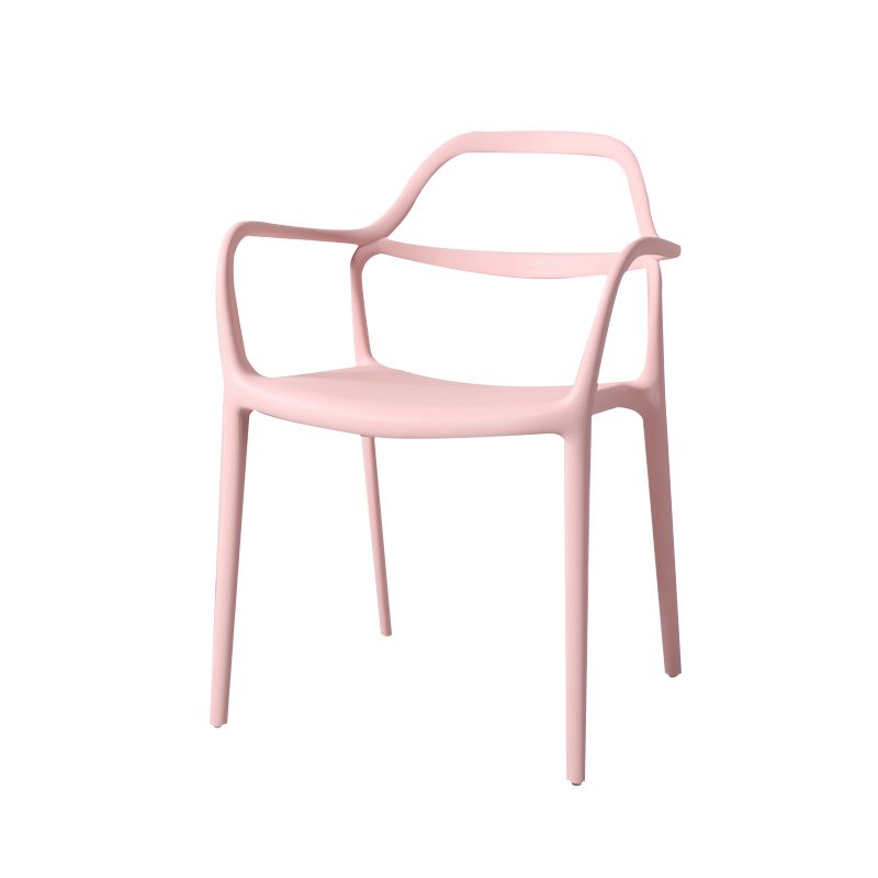 Contemporary Style Plastic Dining Chairs Dining Stackable Chairs for Kitchen Clearhalo ' kitchen&dining_furn' 'Dining Chairs' 'Dining Tables & Seating' 'dining_chair' 'furn' 'furn_dining_chair' 'Furniture' 'furniture_dining_chair' 'Kitchen & Dining Furniture' 'kitchen' 1200x1200_bf1b6eee-3605-49ca-83e2-ea76bcf96f89