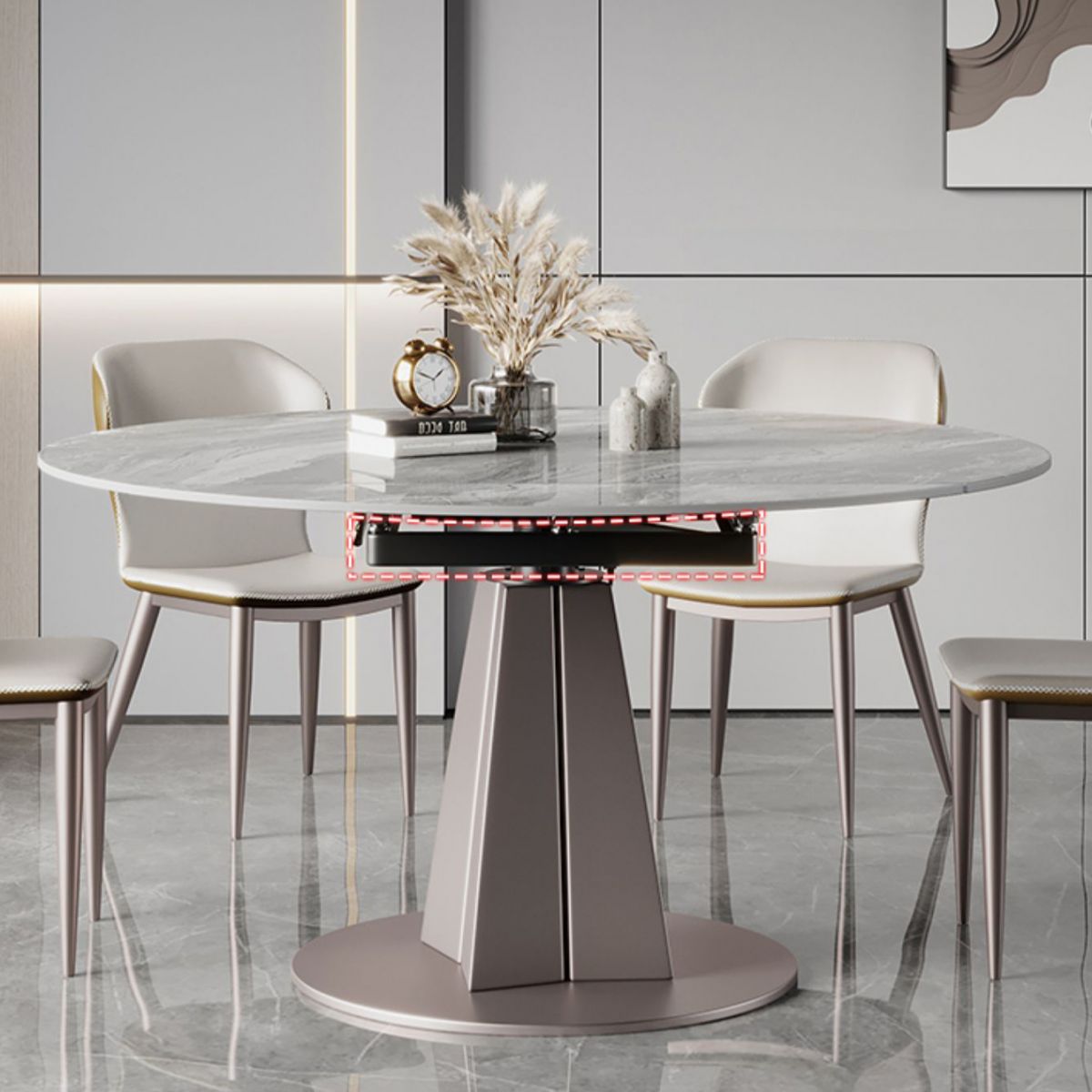 Modern 1/2/5/7 Pieces Dinette Set Round Dining Room Table Set Clearhalo 'Dining Room Sets' 'Dining Tables & Seating' 'dining_room_set' 'furn' 'furn_dining_room_set' 'Furniture' 'furniture_dining_room_set' 'Kitchen & Dining Furniture' 1200x1200_bf1c69f1-87e2-4441-a0ab-9de8fb01d5c0