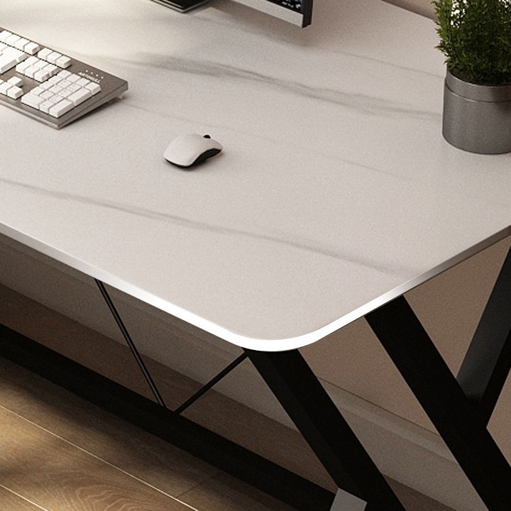 29.53 "H Industrieel rechthoekige kantoorbureau Antieke afwerking Computer Desk