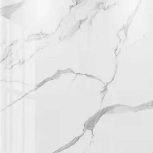 Glänzender weißer Marmor -Top -Tisch -Tisch Glam Pub Tisch mit Metallrahmen