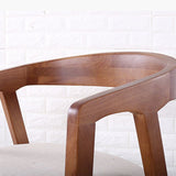 Traditional Arm Chair Wood Open Back Dining Room Chair for Kitchen