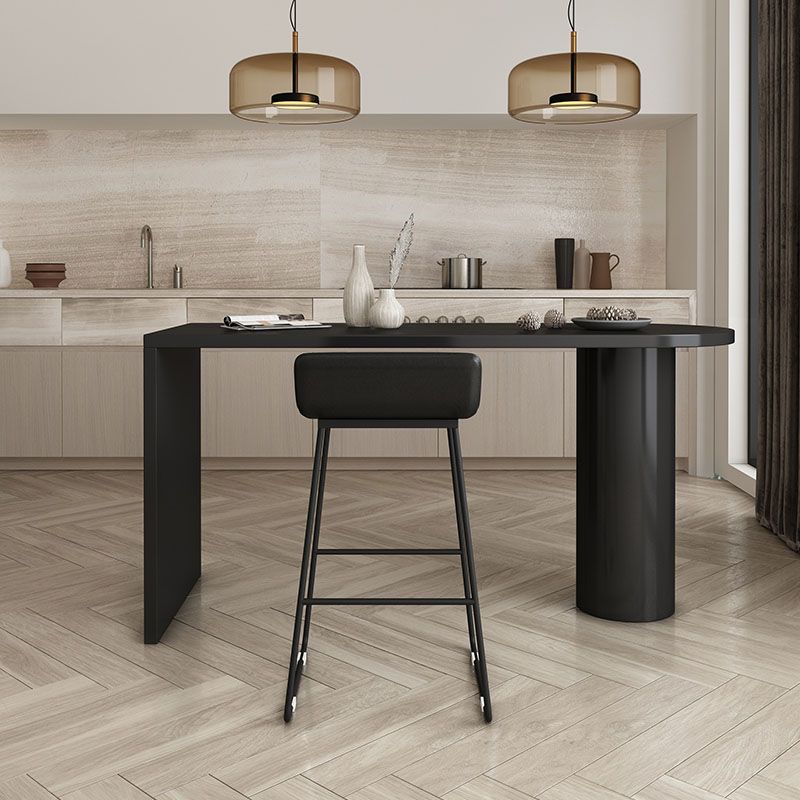 Irregular Shape Solid Wood Table for Restaurant Modern Island Table with Double Pedestal Clearhalo 'Dining Tables & Seating' 'Dining Tables' 'dining_table' 'furn' 'furn_dining_table' 'Furniture' 'furniture_dining_table' 'Kitchen & Dining Furniture' 'kitchen' 'kitchen_dining_table' 1200x1200_bf2471f0-d020-4f60-86ac-8d45b95de965