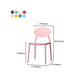 Nordic Chairs Dining Armless Chairs for Kitchen with Plastic Legs Clearhalo 'Dining Chairs' 'Dining Tables & Seating' 'dining_chair' 'furn' 'furn_dining_chair' 'Furniture' 'furniture_dining_chair' 'Kitchen & Dining Furniture' 1200x1200_bf24c01a-9adc-4e9a-9d0a-e2e740f335c8