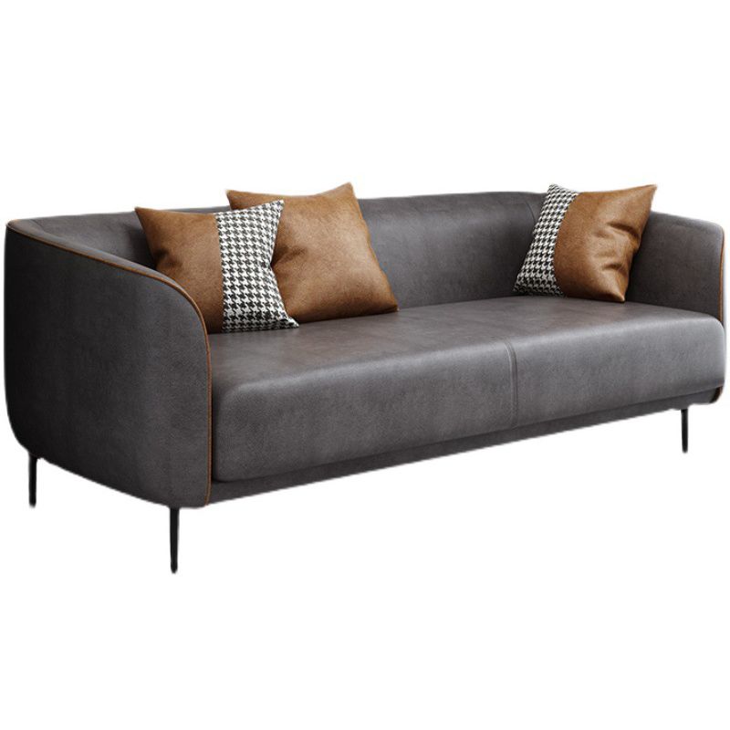 フェイクレザータキシードアームソファ25.59 "d x 30.70" Hソファリビングルーム