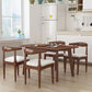 Mesa de comedor de madera maciza Mesa de comedor rectangular para cocina