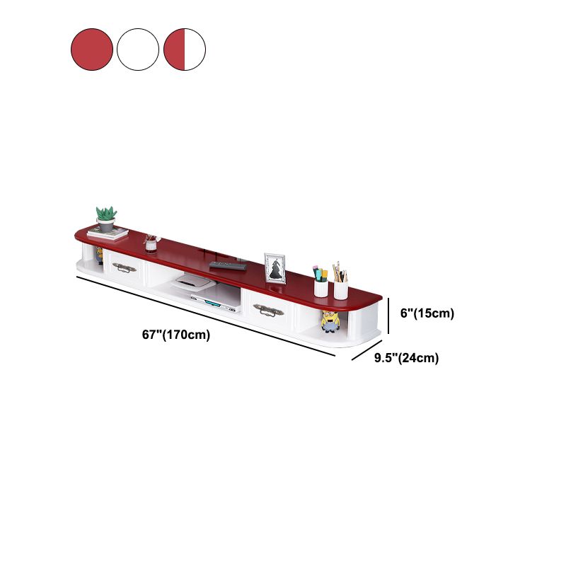 Modern Wall-mounted TV Stand Engineered Wood TV Cabinet with 2 Drawers Clearhalo 'furn' 'furn_tv_stands_entertainment_centers' 'Furniture' 'Living Room Furniture' 'TV Stands & Entertainment Centers' 'TV Stands & Media Storage Furniture' 'tv_stands_entertainment_centers' 1200x1200_bf2959cd-f052-4074-9a5a-6ebb7686084c