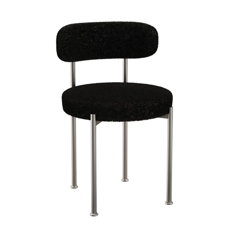 Contemporary Open Back Chair Upholstered Dining Side Chair for Home Clearhalo 'Dining Chairs' 'Dining Tables & Seating' 'dining_chair' 'furn' 'furn_dining_chair' 'Furniture' 'Kitchen & Dining Furniture' 1200x1200_bf2ab666-e613-49b8-9de4-7741125fc842