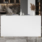 Modern Sintered Stone Bistro Table Rectangle Bar Table with Wooden Base Clearhalo 'Bar Furniture' 'Bar Tables' 'bar_tables' 'furn' 'furn_bar_tables' 'Furniture' 'Kitchen & Dining Furniture' 1200x1200_bf2d22e9-6a94-4429-9976-2353ab9ebfb5