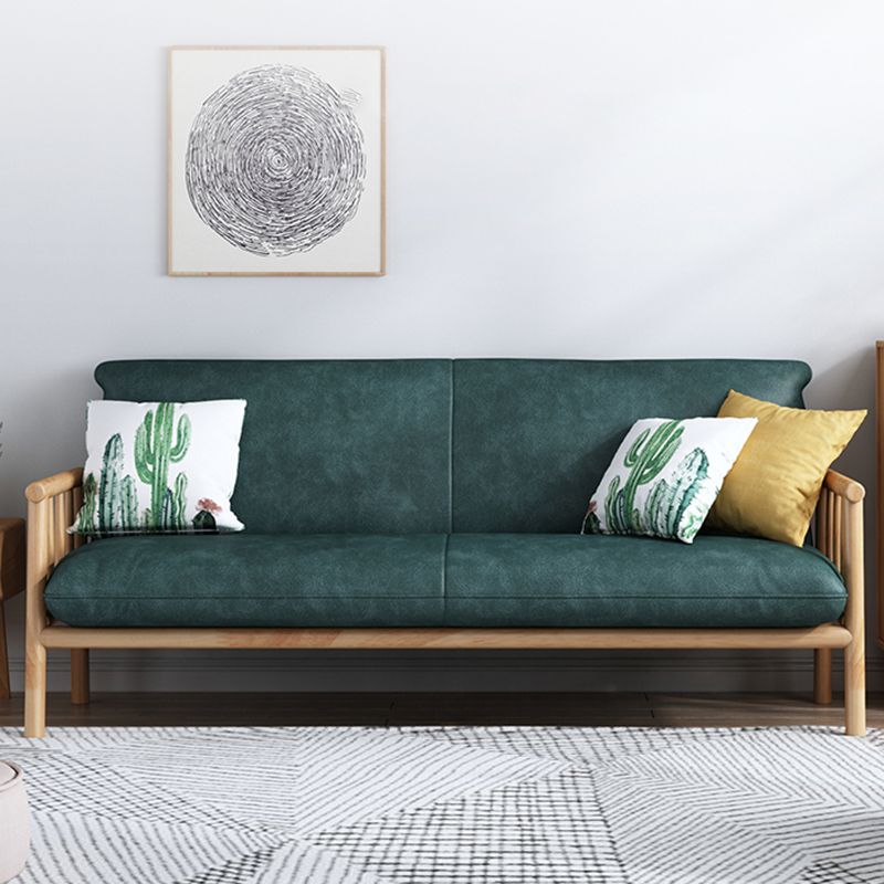 Contemporary Cushions Standard Tuxedo Arm Living Room Faux Leather Settee Clearhalo &#39;furn&#39; &#39;furn_sofas&#39; &#39;Furniture&#39; &#39;Living Room Furniture&#39; &#39;Sofa&#39; &#39;sofas&#39; 1200x1200_bf2ee5de-324a-4601-a93d-c25f6182fe7c