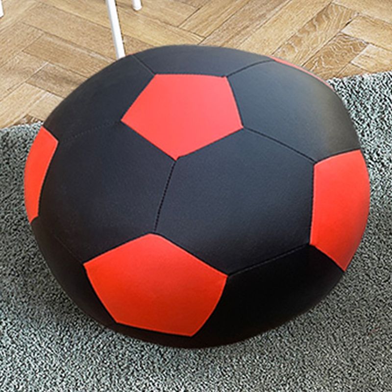 Pouf Tomato Pattern Ottoman Faux Leather Modern Specialty Ottoman Clearhalo 'furn' 'furn_ottomans_poufs' 'Furniture' 'Living Room Furniture' 'Ottomans & Poufs' 'ottomans_poufs' 1200x1200_bf2eea7a-9946-4975-ae06-6203e4e53584