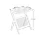 Kreuzbeine Endtisch Glass Top Endtisch mit Regal 21,6 "groß für Wohnzimmer
