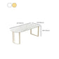 Contemporary Dining Room Dinner Table 4 Legs Stone Dining Table Clearhalo 'Dining Tables & Seating' 'Dining Tables' 'dining_table' 'furn' 'furn_dining_table' 'Furniture' 'Kitchen & Dining Furniture' 1200x1200_bf3075af-b20d-44e9-b5be-b4d6b0c494ff