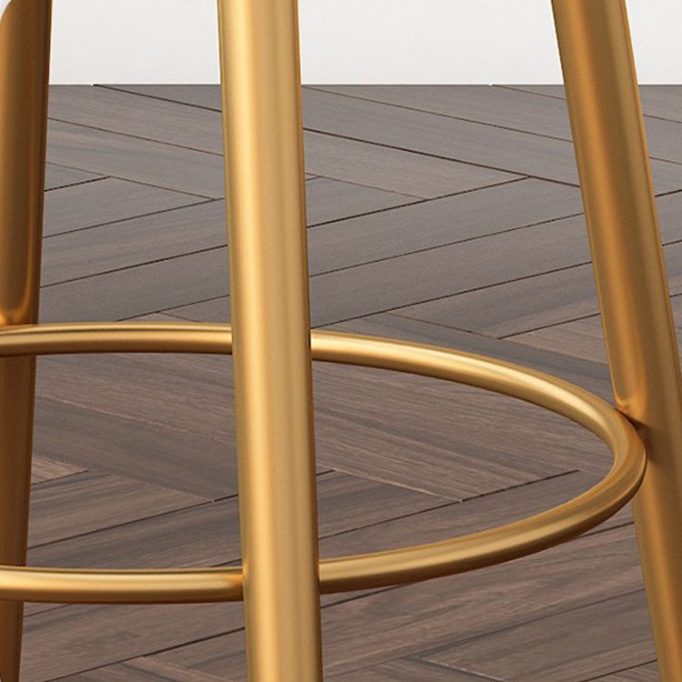 Scandinavian Matte Finish Velvet Barstool Footrest Coffee Shop Stool Clearhalo 'Bar Furniture' 'Bar Stools' 'bar_stools' 'furn' 'furn_bar_stools' 'Furniture' 'furniture_bar_stools' 'Kitchen & Dining Furniture' 1200x1200_bf307780-55ab-4601-ba9d-6d53b55e19d1