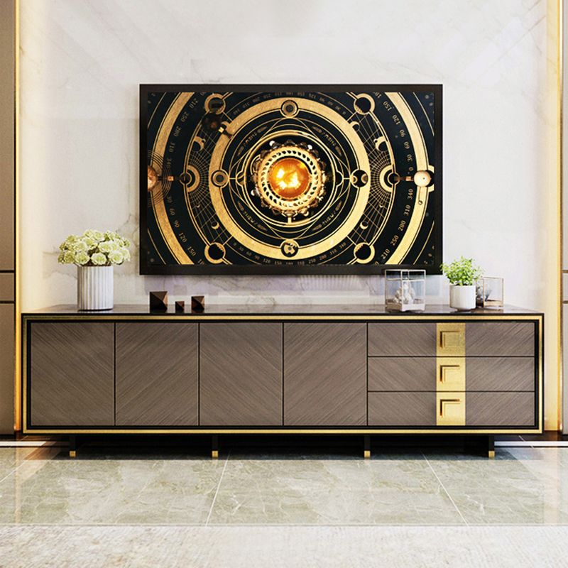 Luxury Black Enclosed TV Storage Home Rectangle Glass TV Cabinet Clearhalo 'furn' 'furn_tv_stands_entertainment_centers' 'Furniture' 'Living Room Furniture' 'TV Stands & Entertainment Centers' 'TV Stands & Media Storage Furniture' 'tv_stands_entertainment_centers' 1200x1200_bf31055b-9d3e-4747-9db4-10e99d3d655f