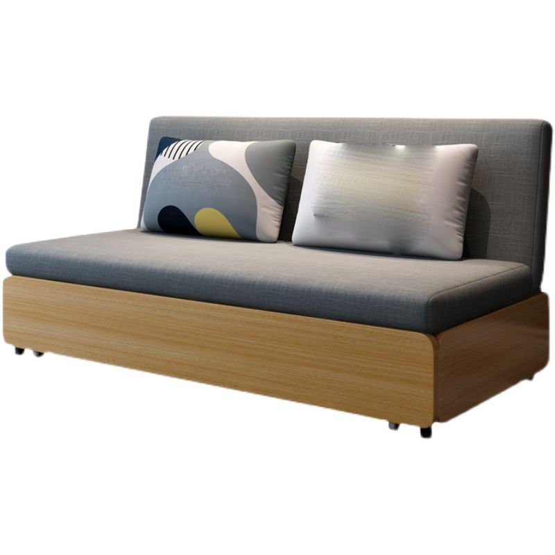 High Wear Resistance Armless Sofa Bed 32.68"H Fabric Tight Back Sofa Bed Clearhalo 'furn' 'furn_sofas' 'Furniture' 'furniture_sofas' 'kitchen' 'kitchen_sofas' 'Living Room Furniture' 'Sofa' 'sofas' 1200x1200_bf31172f-b9dc-4352-a623-fa8e720bf401