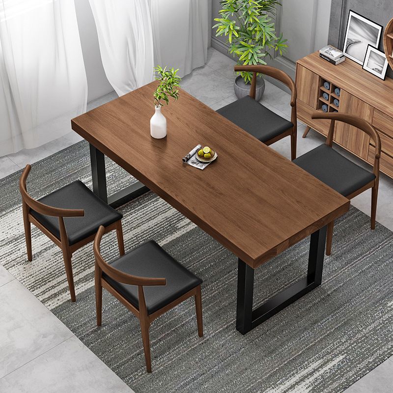 Industrial 1/4/5 Pieces Dining Furniture Set Solid Wood Dining Room Furniture Clearhalo 'Dining Room Sets' 'Dining Tables & Seating' 'dining_room_set' 'furn' 'furn_dining_room_set' 'Furniture' 'furniture_dining_room_set' 'Kitchen & Dining Furniture' 'kitchen&dining_furn' 'kitchen' 1200x1200_bf31c16a-a60f-4d7c-9881-7a92a3ad4878