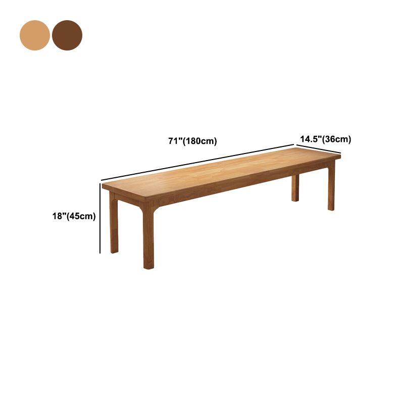 Modern Rectangle Bench with Legs Solid Color Bench for Kitchen Clearhalo 'Benches' 'Chairs & Seating' 'furn' 'furn_benches' 'Furniture' 'Living Room Furniture' 1200x1200_bf322b83-c169-43d1-b54a-fa971375e5b5