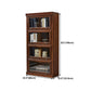 Wooden Closed Back Standard Bookcase Contemporary Cabinet Included Bookshelf Clearhalo 'Bookcases' 'furn' 'furn_bookcases' 'Furniture' 'furniture_bookcases' 'Office Furniture' 1200x1200_bf33bf2e-2fbe-464e-881d-1d6f652d6d10