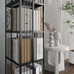 Standard Metal Bookcase Industrial Open Back Bookshelf with Shelves