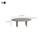 Modern Solid Wood Dining Table Oval Wooden Table with 4 Legs Clearhalo 'Dining Tables & Seating' 'Dining Tables' 'dining_table' 'furn' 'furn_dining_table' 'Furniture' 'Kitchen & Dining Furniture' 1200x1200_bf34f83a-e9c8-41d0-8973-31c18706bb42