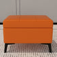 Rectangle Storage Ottomans Contemporary Leather Storage Ottomans with Legs