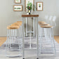 Modern Style Rectangle Bar Table Solid Wood Trestle Base Bar Dining Table Clearhalo 'Bar Furniture' 'Bar Tables' 'bar_tables' 'furn' 'furn_bar_tables' 'Furniture' 'Kitchen & Dining Furniture' 1200x1200_bf397e1b-564e-4715-b387-826663a711ae