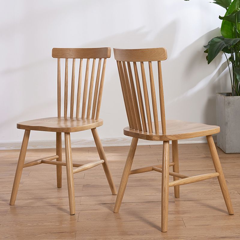 Contemporary Windsor Back Armless Side Chairs Wood Side Dining Chairs for Home Clearhalo ' kitchen&dining_furn' 'Dining Chairs' 'Dining Tables & Seating' 'dining_chair' 'furn' 'furn_dining_chair' 'Furniture' 'furniture_dining_chair' 'Kitchen & Dining Furniture' 'kitchen' 1200x1200_bf3b0b3d-4451-41a4-8b8e-25f4d6733471