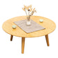 Round Wood Coffee Table Scandinavian 4 Legs Natural Cocktail Table Clearhalo 'Coffee & Accent Tables' 'Coffee Tables' 'coffee_tables' 'furn' 'furn_coffee_tables' 'Furniture' 'Living Room Furniture' 1200x1200_bf3b4cb6-1266-48ad-8bd1-591322d35e42