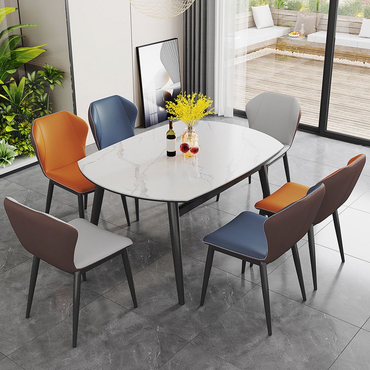 Modern Extendable Dining Furniture Set 1/2/7/9 Pieces Round Dining Table Set