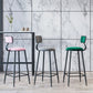 Industrial Armless Backrest Counter Stool Iron Cafe Bar Stool with Velvet Cushion Clearhalo 'Bar Furniture' 'Bar Stools' 'bar_stools' 'furn' 'furn_bar_stools' 'Furniture' 'furniture_bar_stools' 'Kitchen & Dining Furniture' 1200x1200_bf3de79b-7ea0-4ee0-9e33-5adc4e216f2a