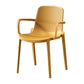 Contemporary Plastic Arm Chair Kitchen Dining Room Solid Back Chair Clearhalo 'Dining Chairs' 'Dining Tables & Seating' 'dining_chair' 'Furniture' 'furniture_dining_chair' 'Kitchen & Dining Furniture' 1200x1200_bf3dee34-b9d0-4e9c-890c-6f573193877d