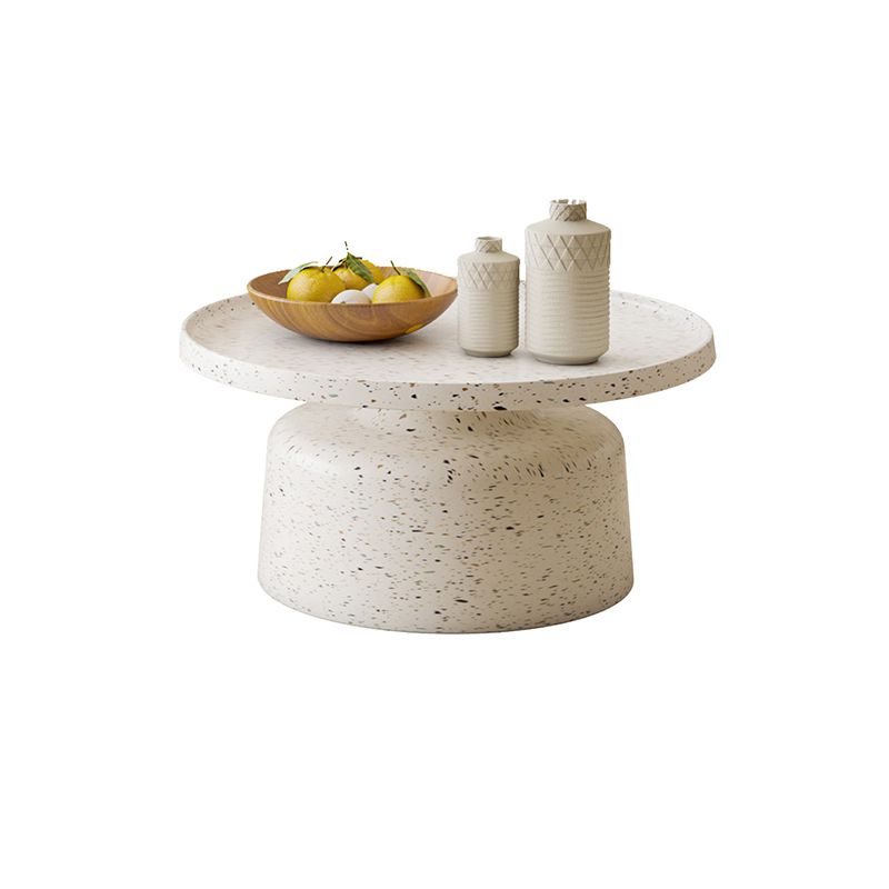 Modern Round Tray Top Cocktail Table Steel Pedestal Coffee Table Clearhalo 'Coffee & Accent Tables' 'Coffee Tables' 'coffee_tables' 'furn' 'furn_coffee_tables' 'Furniture' 'Living Room Furniture' 1200x1200_bf3e4ea1-465e-4021-b7f3-4a45c20b2c9a