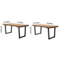 Industrial Pine Solid Wood Dining Table Brown Rectangle Table with Sled Base for Dinning Room Clearhalo ' dining_table' 'Dining Tables & Seating' 'Dining Tables' 'furn' 'furn_dining_table' 'Furniture' 'furniture_dining_table' 'Kitchen & Dining Furniture' 'kitchen&dining_furn' 'kitchen' 'kitchen_dining_table' 1200x1200_bf3ebfe7-d42a-4b68-ab4e-110609fb1ece