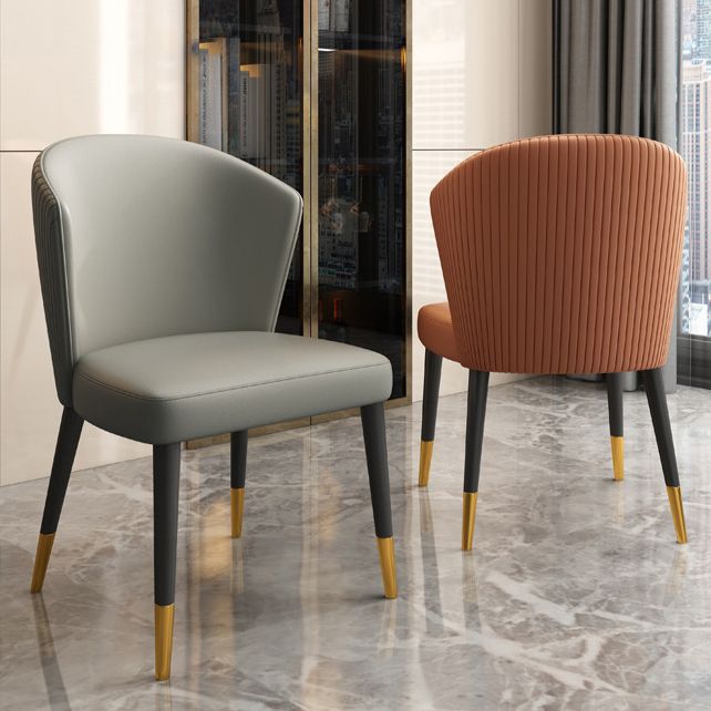 Indoor Scandinavian Side Chair Upholstered Wood Wingback Dining Room Chair Clearhalo ' kitchen&dining_furn' 'Dining Chairs' 'Dining Tables & Seating' 'dining_chair' 'Furniture' 'furniture_dining_chair' 'Kitchen & Dining Furniture' 'kitchen' 1200x1200_bf3f14d4-5787-44c8-a5b5-5b6e3094f36c