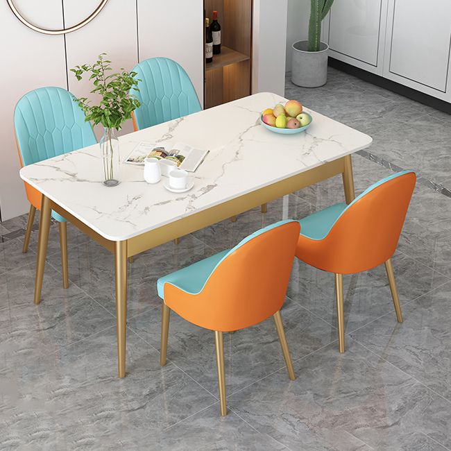 Tavolo da pranzo moderno tavolo da pranzo rettangolo in pietra in pietra per cucina