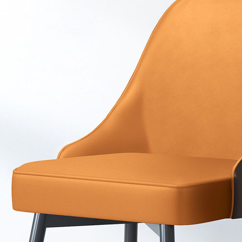 Glam Metal Dining Arm Chair Upholstered Side Chairs for Restaurant Use Clearhalo ' kitchen&dining_furn' 'Dining Chairs' 'Dining Tables & Seating' 'dining_chair' 'furn' 'furn_dining_chair' 'Furniture' 'furniture_dining_chair' 'Kitchen & Dining Furniture' 'kitchen' 1200x1200_bf412d47-da96-41b2-af5c-0441a1350932