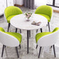 Round Shape 4 Legs Modern Dining Table White Fixed Table of Sintered Stone Clearhalo ' dining_table' 'Dining Tables & Seating' 'Dining Tables' 'furn' 'furn_dining_table' 'Furniture' 'furniture_dining_table' 'Kitchen & Dining Furniture' 'kitchen&dining_furn' 'kitchen' 'kitchen_dining_table' 1200x1200_bf43ff46-dab1-4c2e-8e64-806ad7d724f6