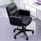 Modern Office Chair Armless Leather Adjustable Seat Height Swivel Chair with Wheels Clearhalo 'furn' 'furn_office_chair' 'Furniture' 'Office Chairs' 'Office Furniture' 'office_chair' 1200x1200_bf44161e-512b-4dac-8eb6-59e0da7fe7f8