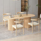 Contemporary Style Dining Oval Table Dining Wooden Table for Restaurant with Wood Legs Clearhalo 'Dining Tables & Seating' 'Dining Tables' 'dining_table' 'furn' 'furn_dining_table' 'Furniture' 'furniture_dining_table' 'Kitchen & Dining Furniture' 1200x1200_bf489c15-766a-4e8d-93bc-078d4d7a84dc