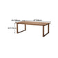 Pine Wood Top Table Rectangle Traditional Luxury Table with Sled Base Clearhalo 'Dining Tables & Seating' 'Dining Tables' 'dining_table' 'furn' 'furn_dining_table' 'Furniture' 'furniture_dining_table' 'Kitchen & Dining Furniture' 1200x1200_bf4976bd-3b2f-4fc2-a0a0-2f8168a57dc8