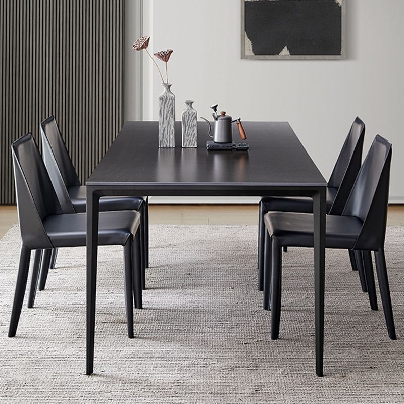 Contemporary Dinette Table Rectangle Stone Dining Room Table for Dining Room Clearhalo 'Dining Tables & Seating' 'Dining Tables' 'dining_table' 'furn' 'furn_dining_table' 'Furniture' 'Kitchen & Dining Furniture' 1200x1200_bf4ab519-e5c8-4e69-aa6c-bce6d4bb48fb