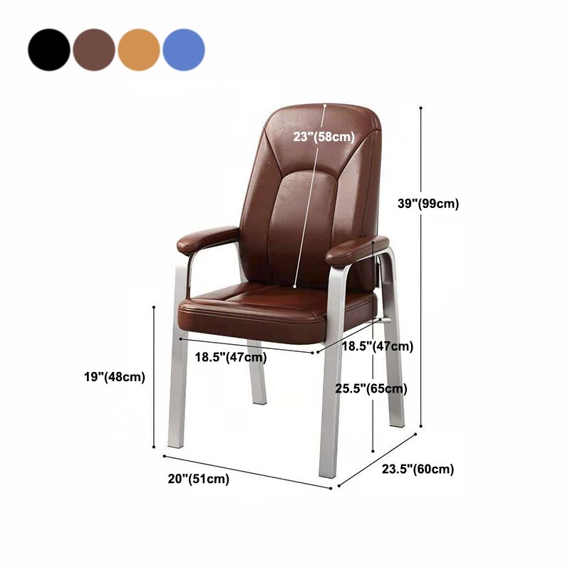 High Back Office Chair Fixed Armchair with Sponge/Latex Seat Clearhalo 'furn' 'furn_office_chair' 'Furniture' 'furniture_office_chair' 'Office Chairs' 'Office Furniture' 'office_chair' 1200x1200_bf4ca98c-4802-4fbf-b193-f2143451845d