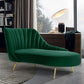 Glam Style Upholstered Cushioned Velvet Rolled Arms Chaise Lounge Clearhalo 'Chairs & Seating' 'Chaise Lounge' 'chaise_lounge' 'furn' 'furn_chaise_lounge' 'Furniture' 'Living Room Furniture' 1200x1200_bf4e5385-fed1-4f55-9ac5-f0a2f4eb38f6